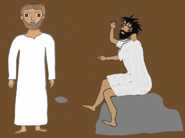 Jésus et le démoniaque de Gadara